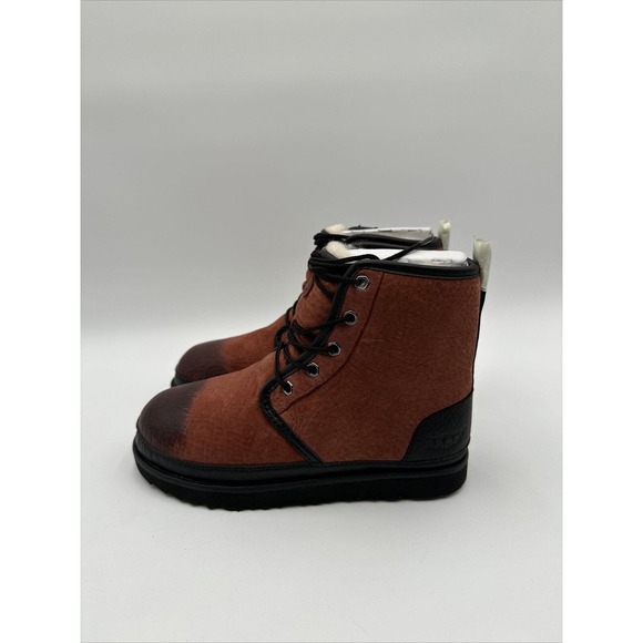 UGG HARKLEY WATERPROOF RED OXIDE LEATHER MEN\'S HIKING BOOTS SIZE US 5/ UK 4